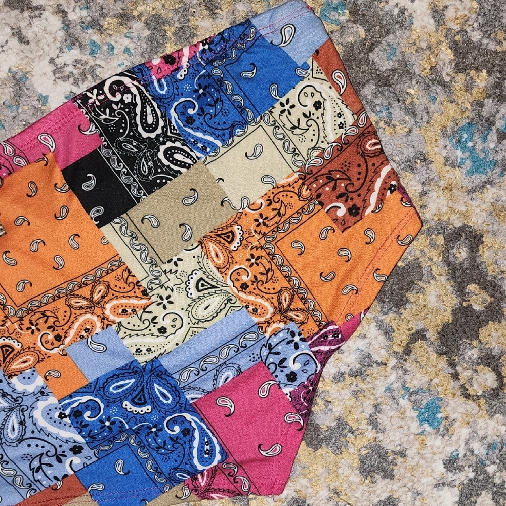 Love J Multicolor Paisley Bandanas Patchwork Stra… - image 8